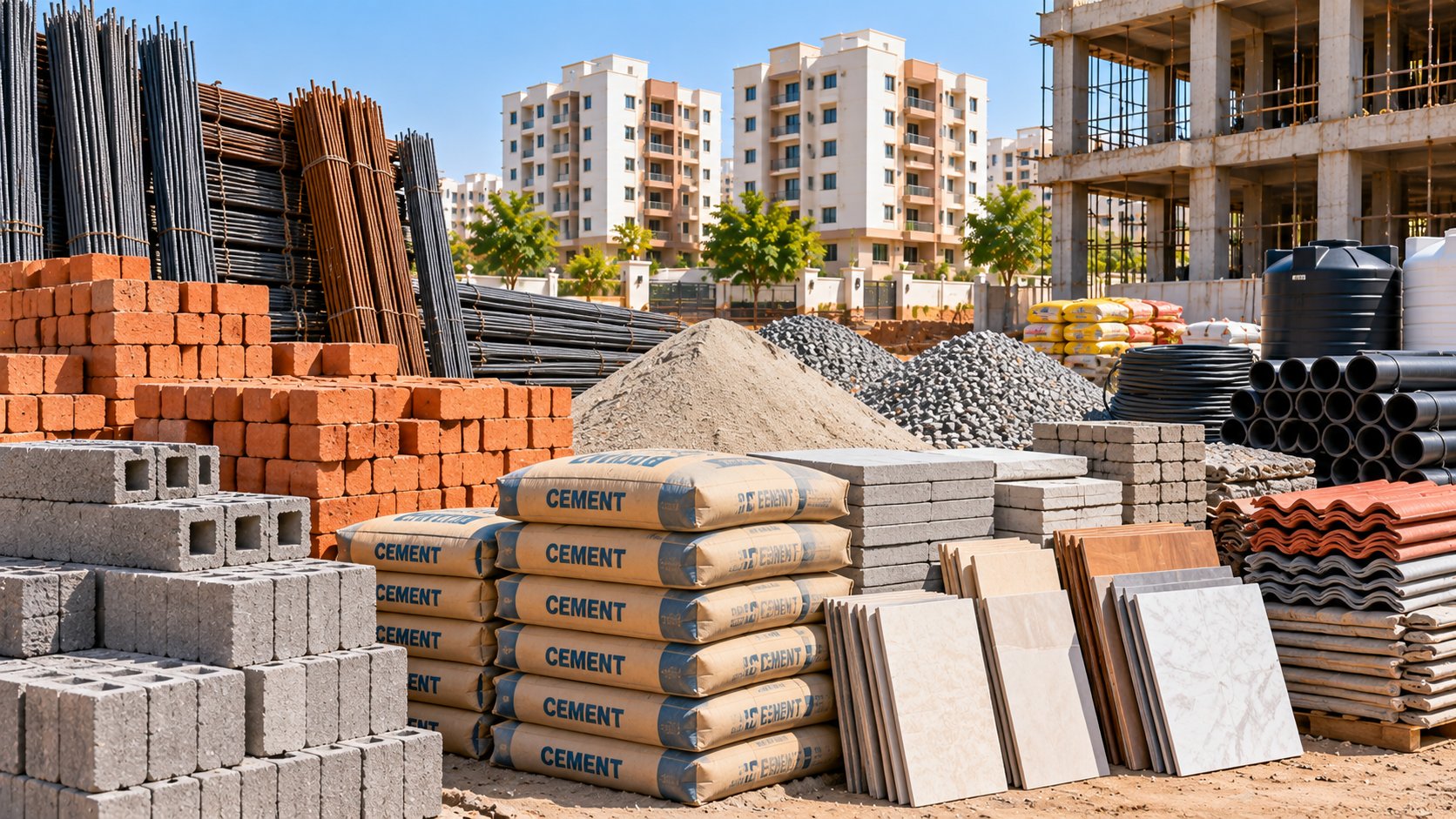 Indian Building Material Suppliers work