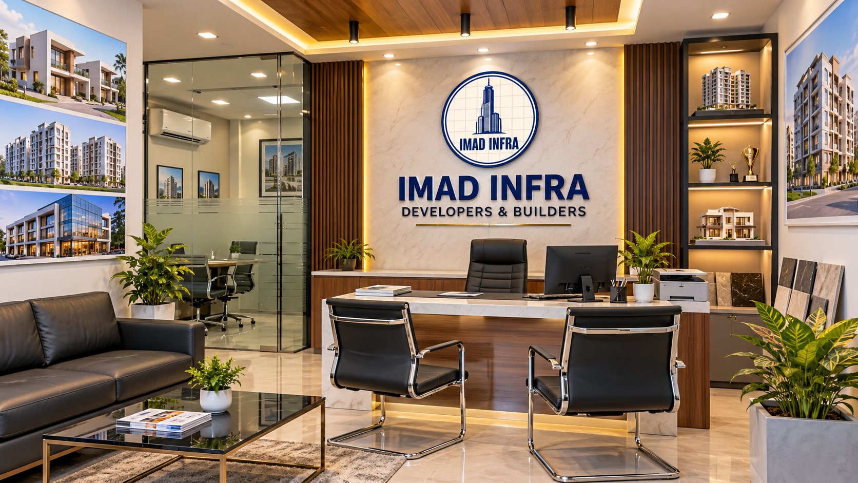 Indian construction professionals reviewing project plans