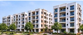 Residential building in Indian urban setting